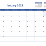 Monthly Calendar 2023 Printable Uk IMAGESEE