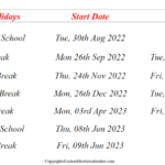 Olathe District School Calendar 2022 2023 With Holidays