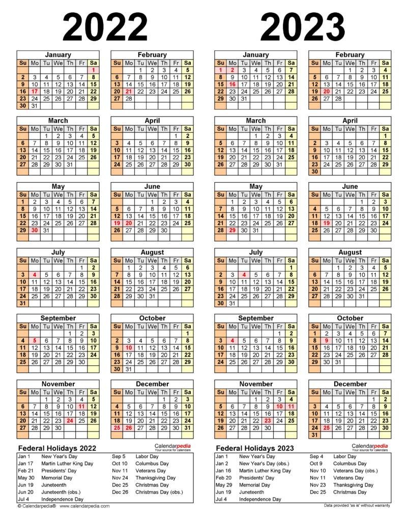 Pcc Calendar 2022 2023 Customize And Print