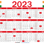 Printable 2023 Calendar With Indian Holidays Pdf To Word IMAGESEE