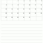 Printable August 2023 Calendar Half Page With Notesheet