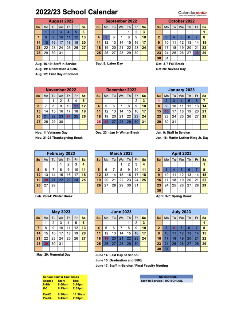 School Calendar For 2023 To 2023 Get Calendar 2023 Update