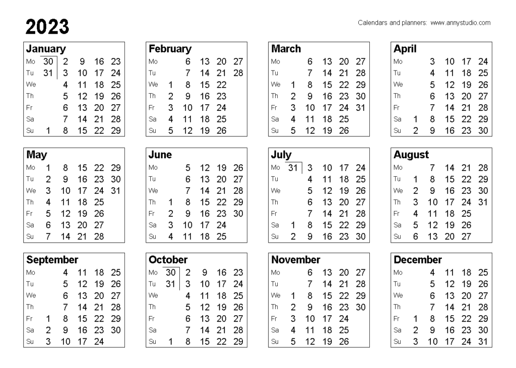 Working Days 2023 Calendar Plan Your Year Ahead August Calendar 2023