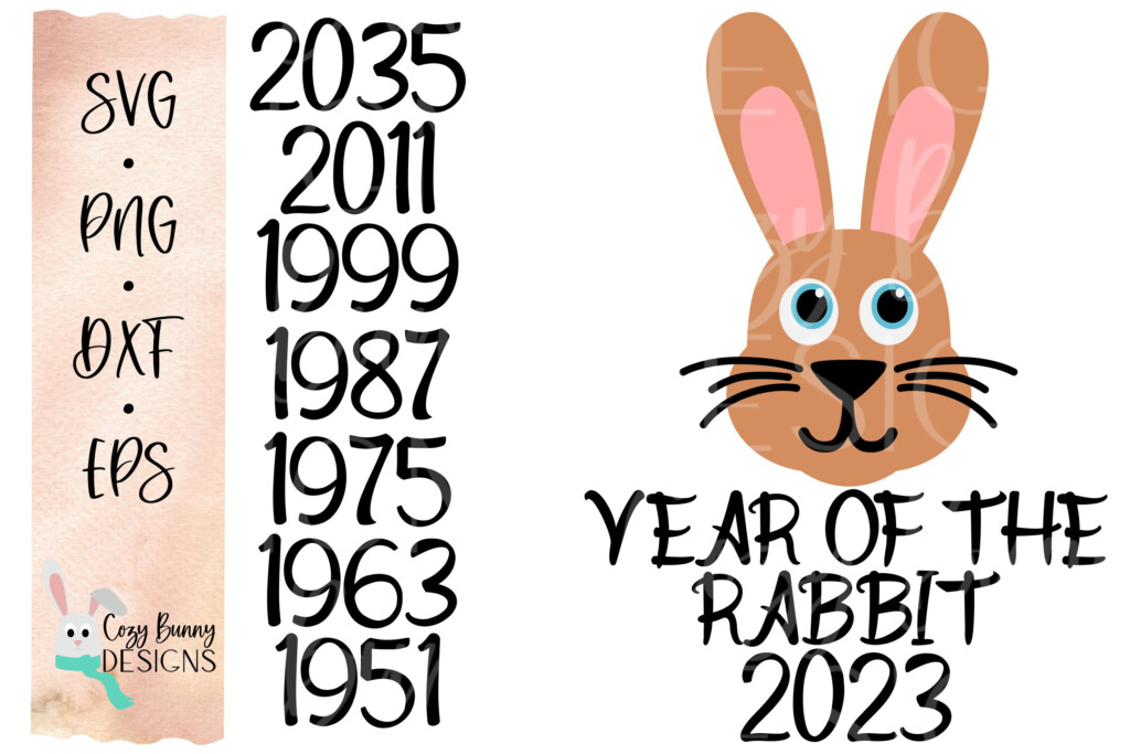 Year Of The Rabbit 2023 Chinese New Year SVG Lunar Zodiac 1144559 